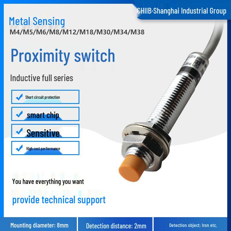

Hukong J8-D2NKNBPKPBLALB A2KAKB Inductive Proximity Metal Sensor A2KB Variant