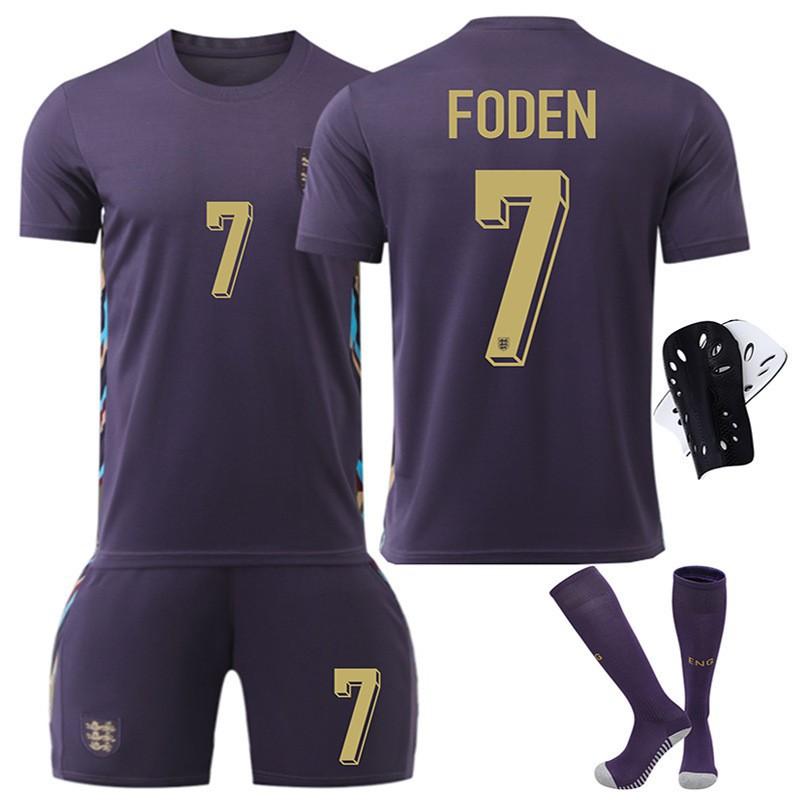 England Auswärtstrikot Nr. 9 10 7 Europapokal Fußballtrikot Erwachsene Kinder Atmungsaktiv Schnelltrocknend Set