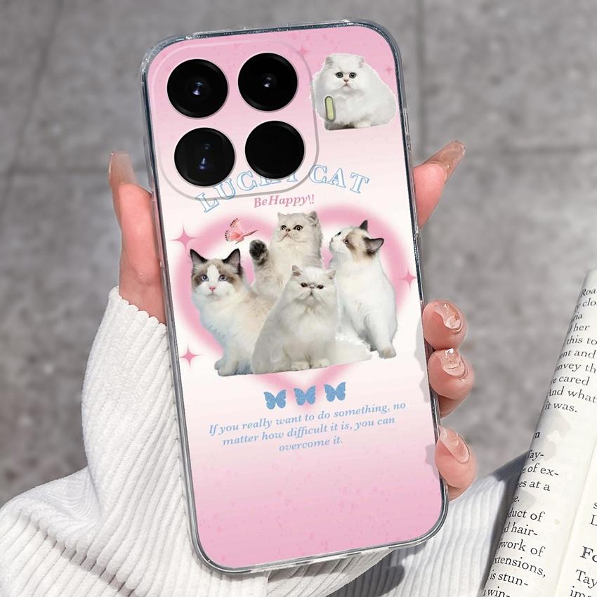 For Xiaomi 17T 17 Pro 17Max 17 Ultra Phone Case For Redmi 17C Redmi17 Lovely Bow Cartoon Lightweight Transparent TPU Bumper Scratch Resistance Housing