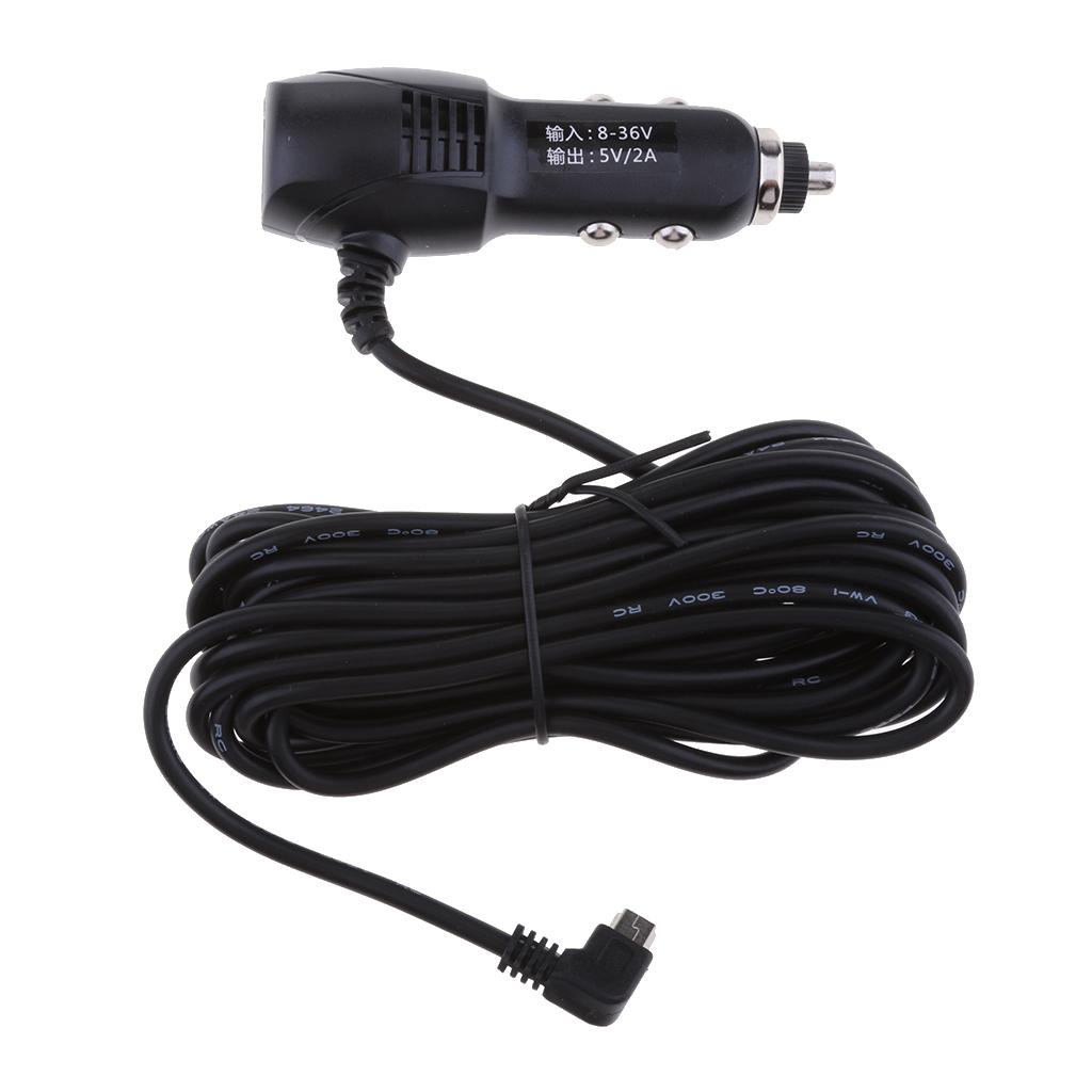 3.5 Meters, Car Lighter Adapter, 8-36V to 5V/2A, Cables, for GPS DVR Charging, Shipping