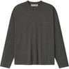 Essentials Embroidered Classic Fit Long-Sleeve Charcoal Heather Men Tops Grey 125HO254201F