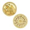 Set of 12 Zodiac Coins, Zodiac Commemorative Coins, Leo Sun God Lucky Coins, Birthday Gifts