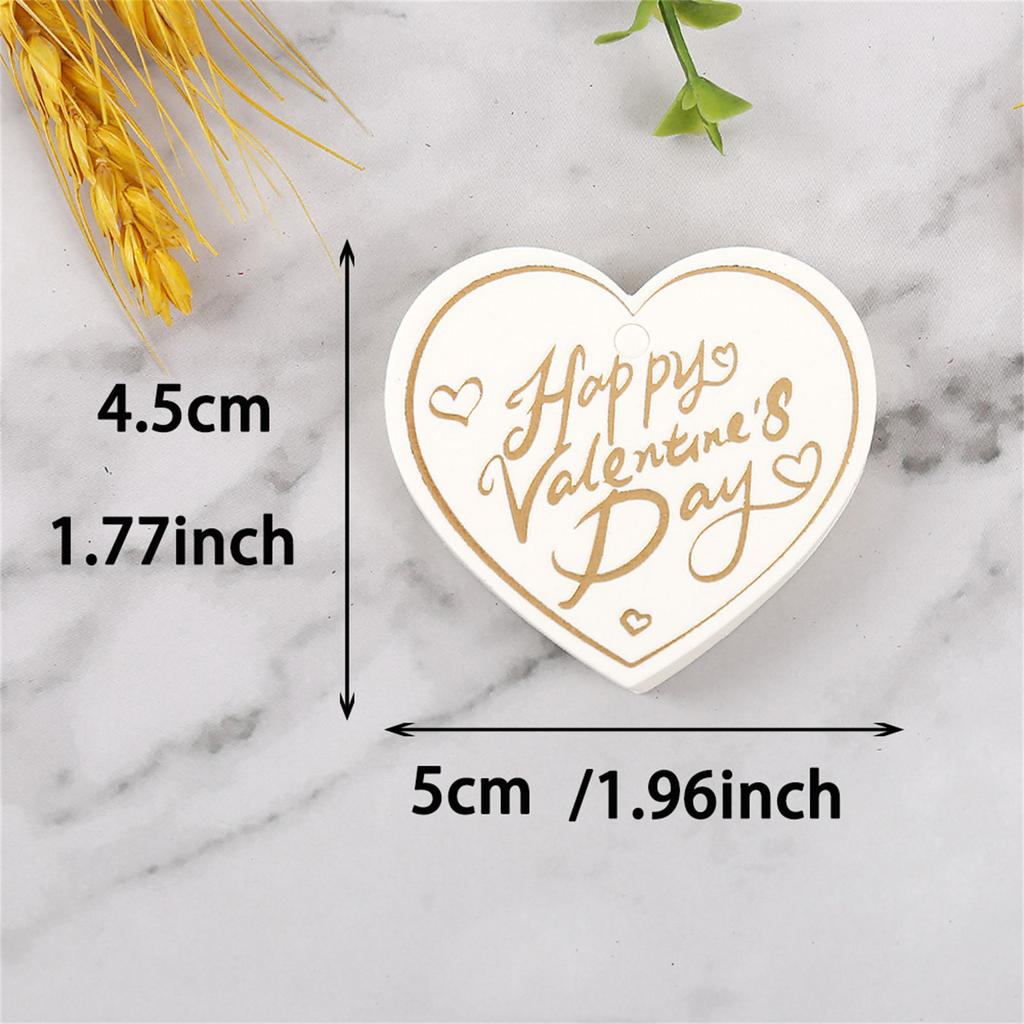 Pack Of 100 Elegant Heart/Round Labels for Valentine's Day Presents and Surprises Decorative Couple Gift Embellishments