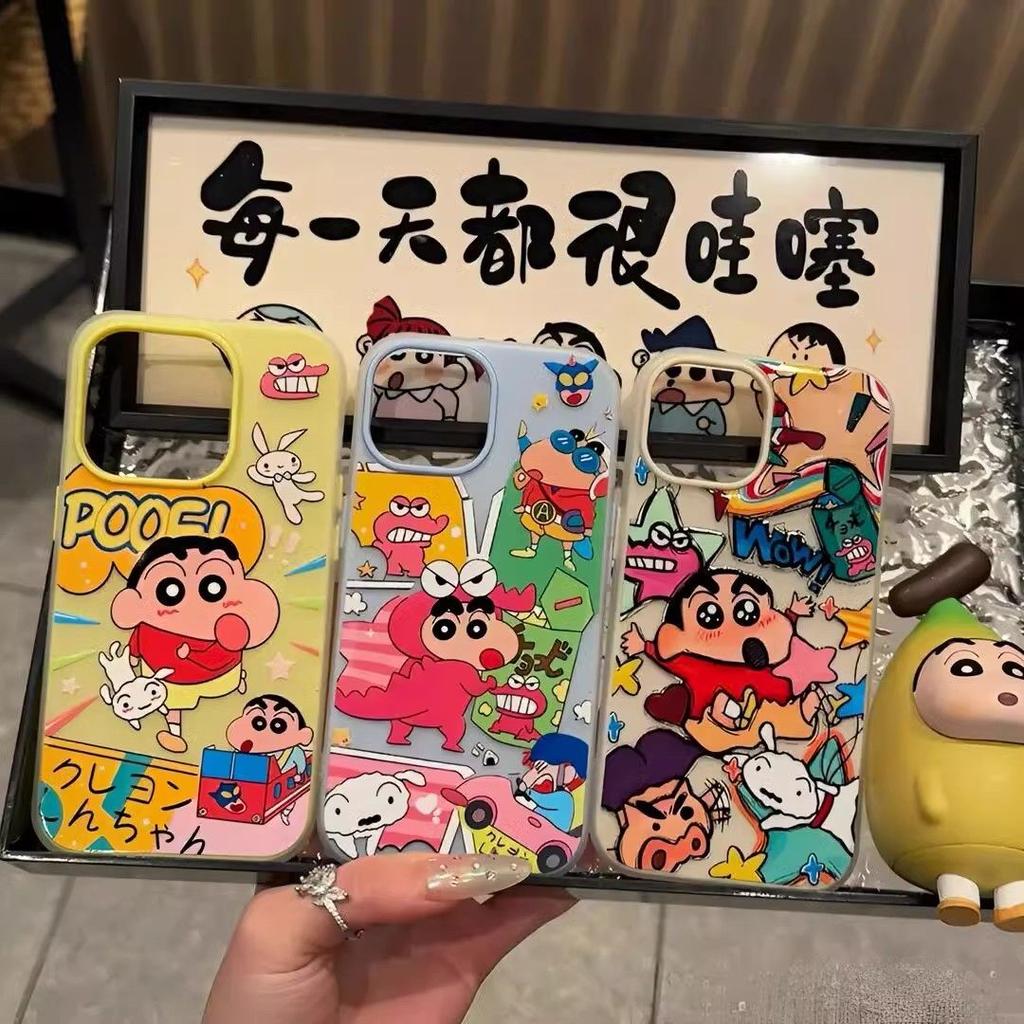 Graffiti Crayon Xiaoxin Suitable for iPhone16/17promax Mobile Phone Case Apple 14 Skin Skin Scrub 13/15 Set