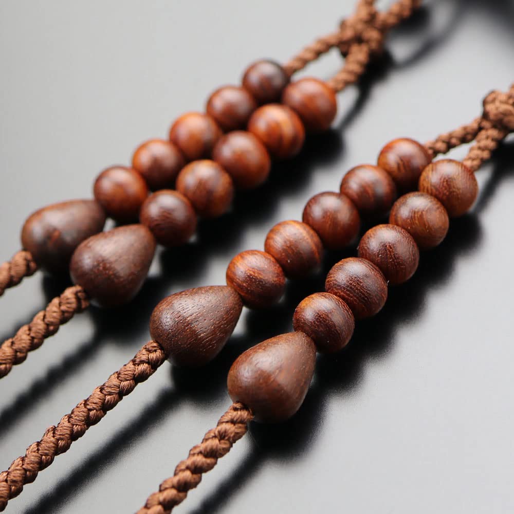 Nenju dot com Shingon sect prayer beads for men Shakuni rosewood pure silk Sanskrit tenbo prayer beads Kyoto prayer beads Kyoto distribution 108 beads