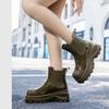 Women's Fashion Mid-tube Rain Boots New Waterproof Platform Soft-soled Waterproof Rain Boots