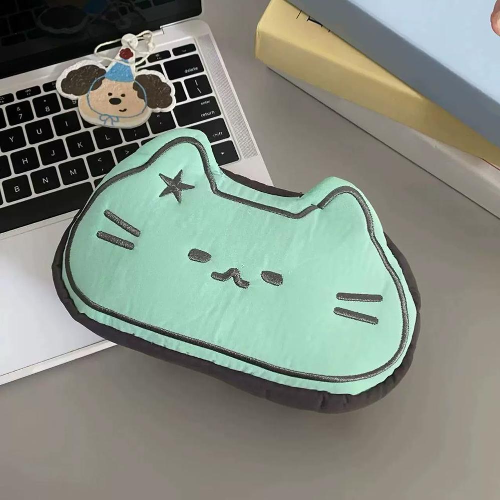 Caramel Cat Plush Pencil Case Large Capacity Kawaii Stationery Bag Pouch Birthday Gift for Kids Girls School Supplies