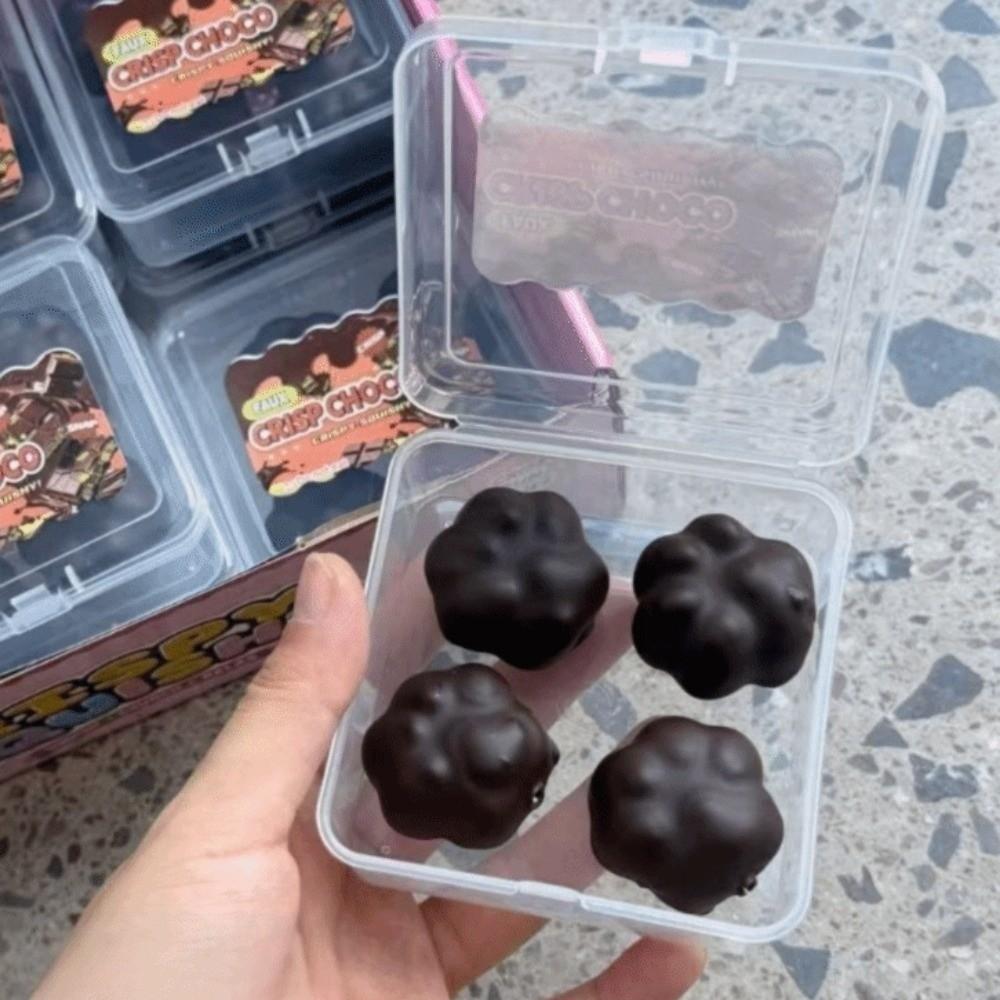 Handmade Crispy Chocolate Squishy Toy Portable Crispy Chocolate Pinching Toy Gifts for Kids
