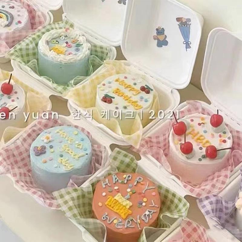 Colorful Strawberry Check Baking Oilproof Paper Roll for Cake and Sandwich Decoration