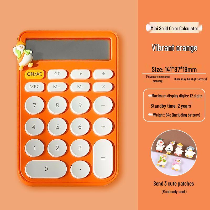 Compact 12-Digit Multifunction Calculator for Office, School, and Exams