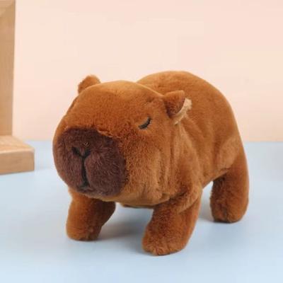 Laufendes Quietsch-Elektronisches Plüsch-Capybara-Spielzeug Elektrischer Hund Leuchtendes Licht Laufendes Singendes Capybara Lustiges Kann Laufen