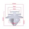 ExteriorDoorSideMouldingBumpstripTrimClip For Peugeot 106 206 207 306 307 806 1007 Partner Expert Citroen C2 C3 Pluriel Picasso Berlingo Saxo Dispatch