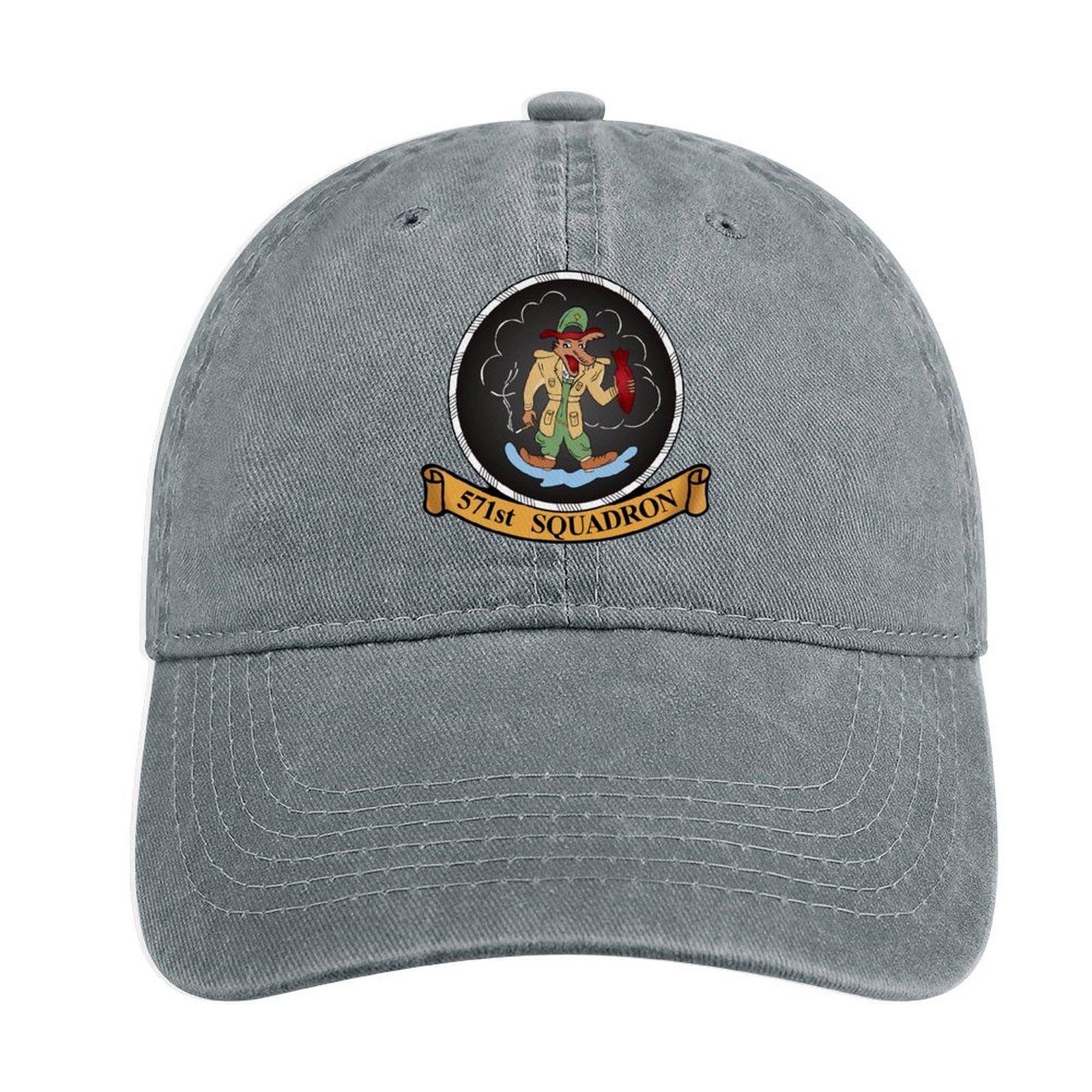 

571st Squadron Emblem Cowboy Hat Christmas Hats Hats Golf Cap Women Beach Fashion Unisex S