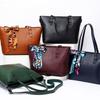 Cowhide Shoulder Women's Bag, Large-capacity Messenger Tote Bag, Women's Silk Scarf Bag, Fashionable and Simple Shopping Bag.