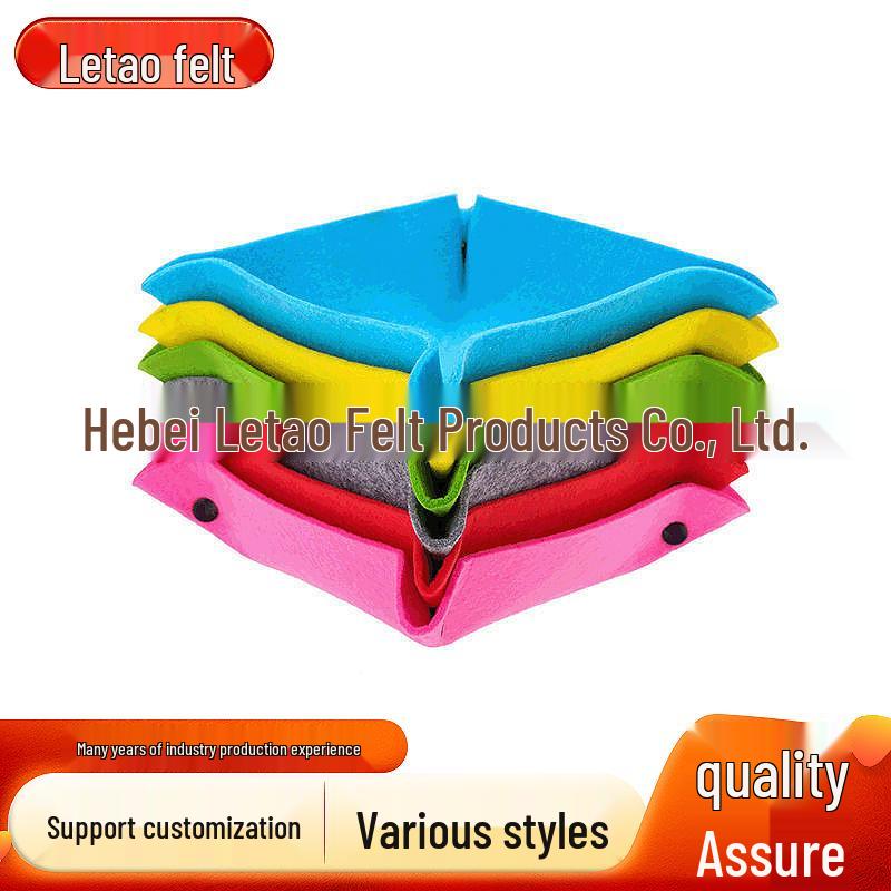 Foldable Felt Storage Tray for Coffee Table Organization