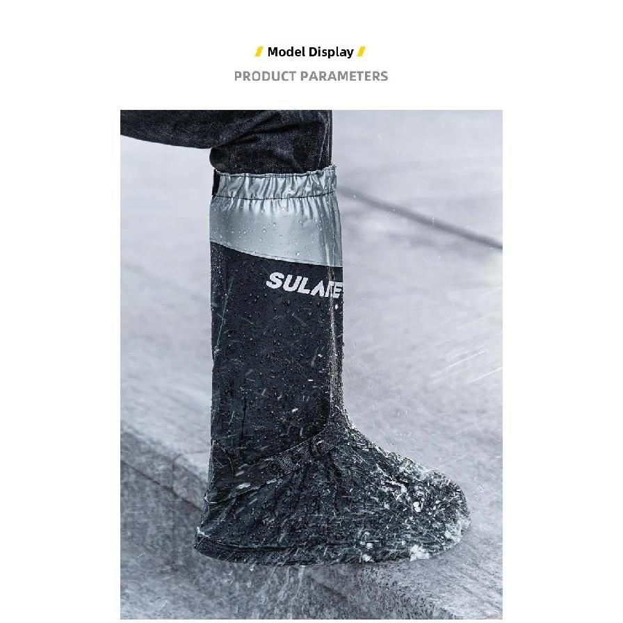 Motorcycle Waterproof Outfit Shoes Cover Motorcyclist Accessories Non-SlipThickened Wear-Resistant Outdoor Foot Gear Rain Boots