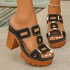 Women's Thick-toe High-heeled Sandals