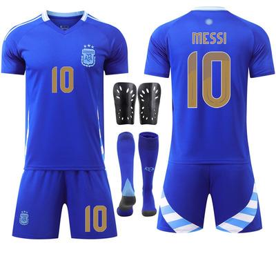 Argentina Away No. 10 European Cup Football Uniform Set 21 Dibala Jersey National