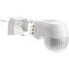 Light Sensor Motion Detector For Indoor And Outdoor IP44 Splash Proof LED PVC Wall Mounting White 80 X 68 X 56mm