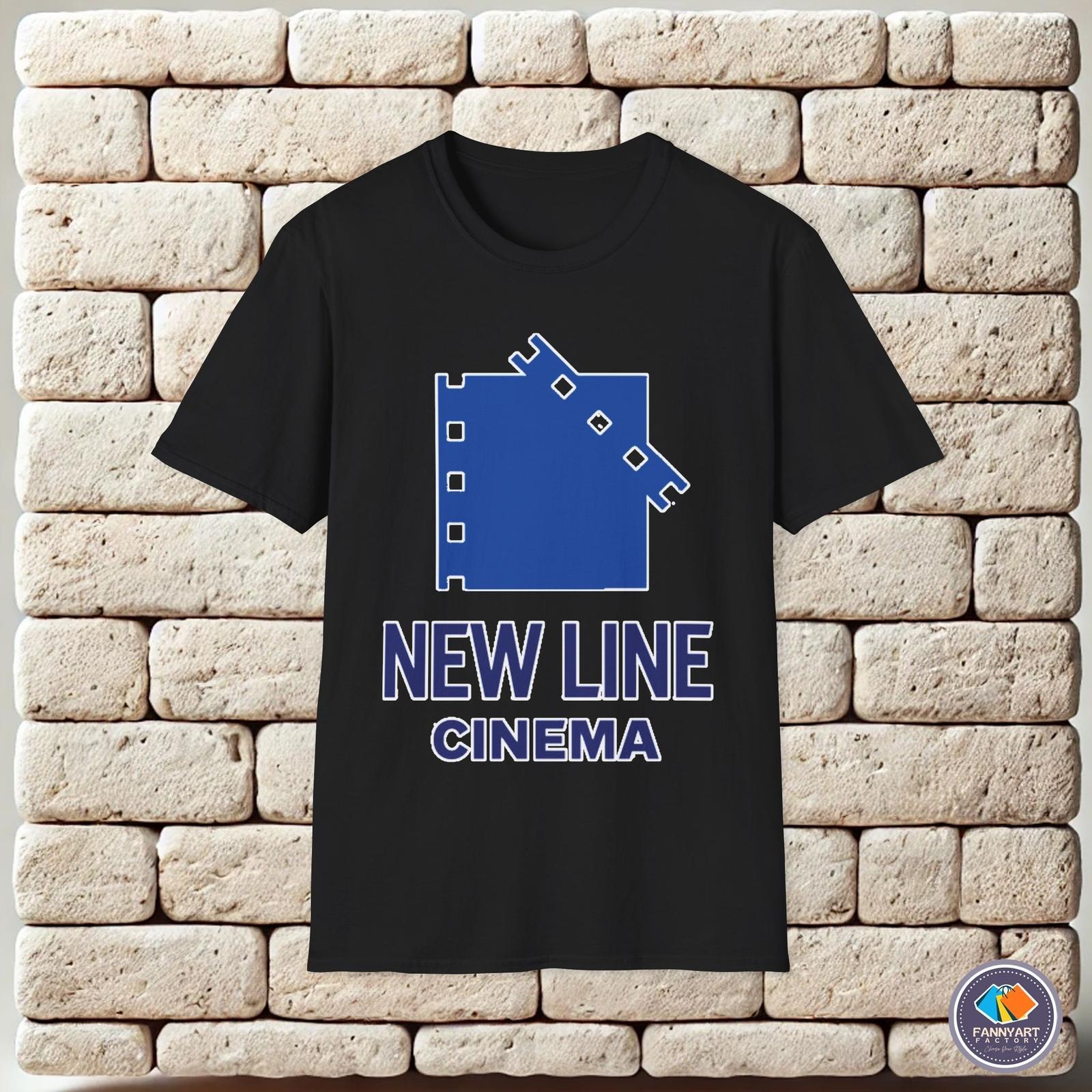 New Line Cinema Film Studio Logo Unisex T-Shirt M