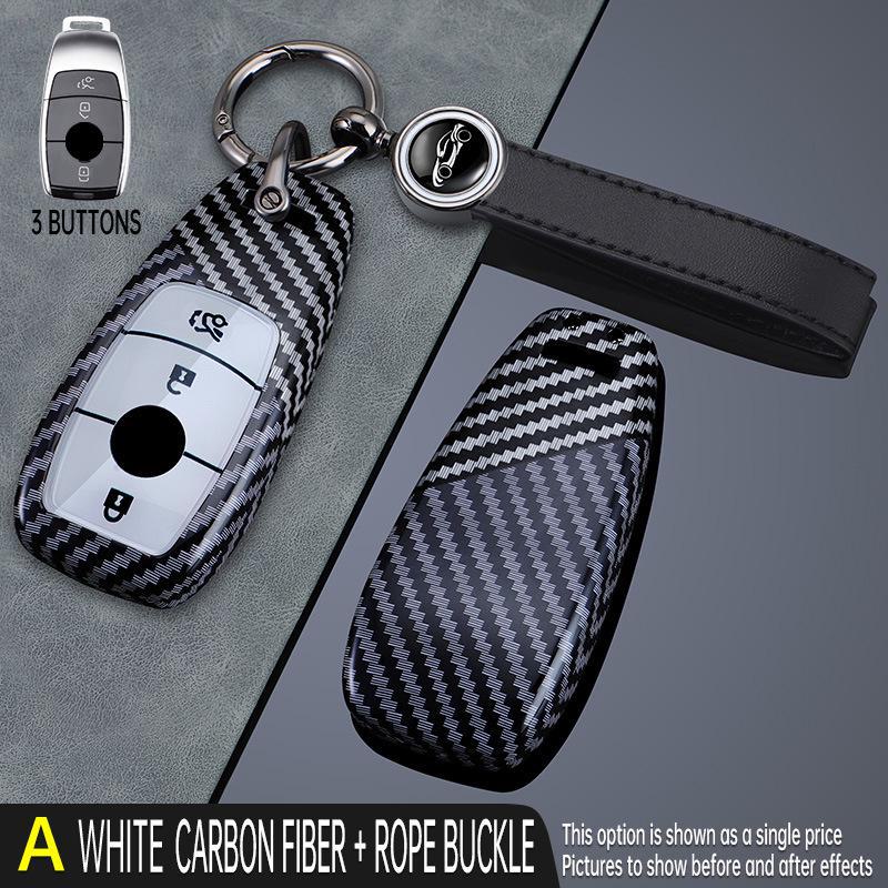 Mercedes-Benz Key Cover for C-Class E300L, A200L, GLC, GLE, GLA, CLA - High-End Female Shell, Elegant and Durable.