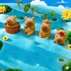 11-teiliges Mini-Koffer- und Harz-Capybara-Set – Garten-, Auto-Dekoration, Geschenk für Tierliebhaber
