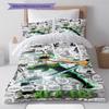 Roronoa Zoro Pattern Bedding Quilt Set Quilt Cover Pillowcase Home Birthday Gift(1 * Duvet Cover + 2 * Pillowcase, Without Core)