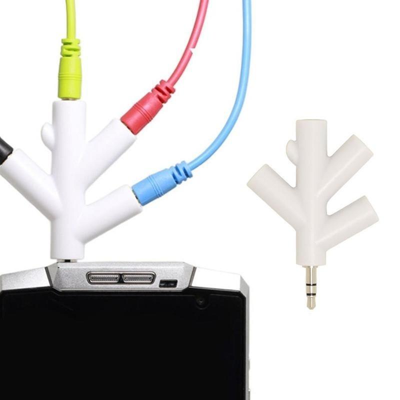 3.5mm Earphone Headphone Audio Splitter 1 Male to 2 3 4 Female Y Port Cables