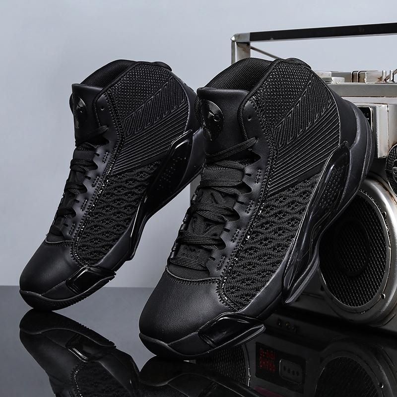 Men's Breathable Cushioned Non Slip Basketball Shoes Athletic Running Sneakers For Gym Training