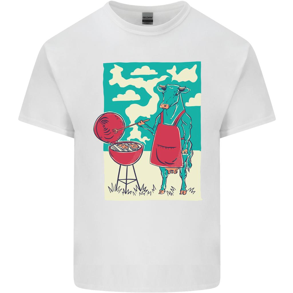 Cow BBQ Funny Grilling Food Unisexs Light Cotton TShirt