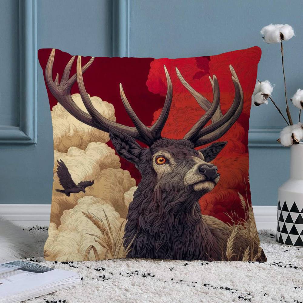Lovely Wild Animal Dee Cushion Cover Pillowcase Upholstery Sofa Throw Pillow Home Decor Pillowcas