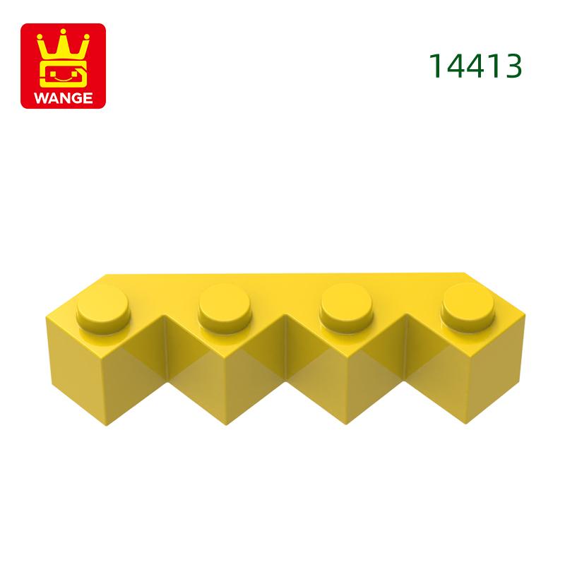 47Pcs/Lot 14413 4x4 Wedge Facet Creating Cubes Moc House Accessories Works with with Brick Construction Kids Toy Sets Gift Idea Box