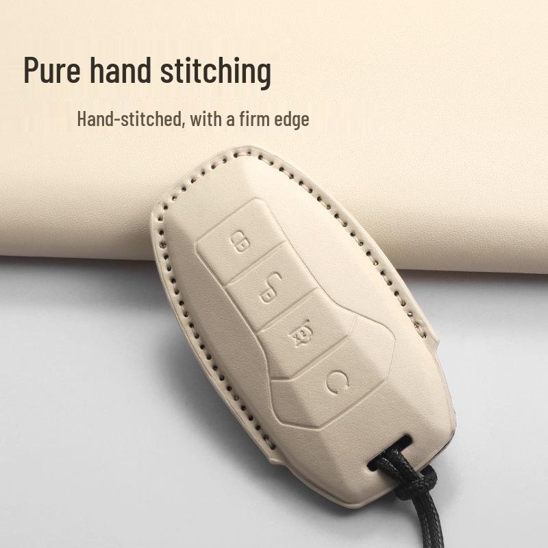 BYD Han Key Case: Compatible with Qin Plus DMI, Song Pro, Tang L, Yuan 05, Seagull, Seal 06, Dolphin - Texture Black