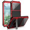 Heavy Duty Stand Case for Samsung Galaxy S25 Edge S24,S23,S22 Ultra Aluminum Phone Cases with Glass Screen Camera Protector