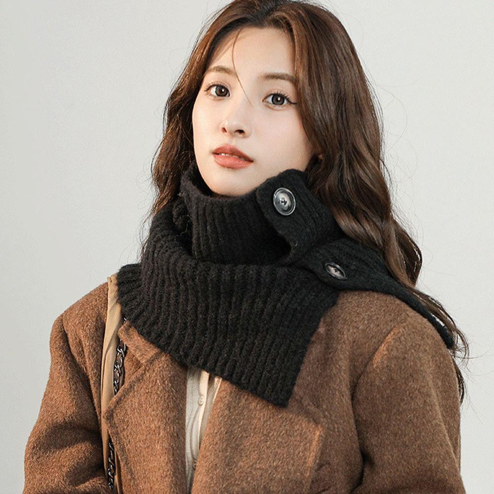 Fashion Detachable Windproof Turtleneck Scarf Neck Warmer Knitted Fake Collar