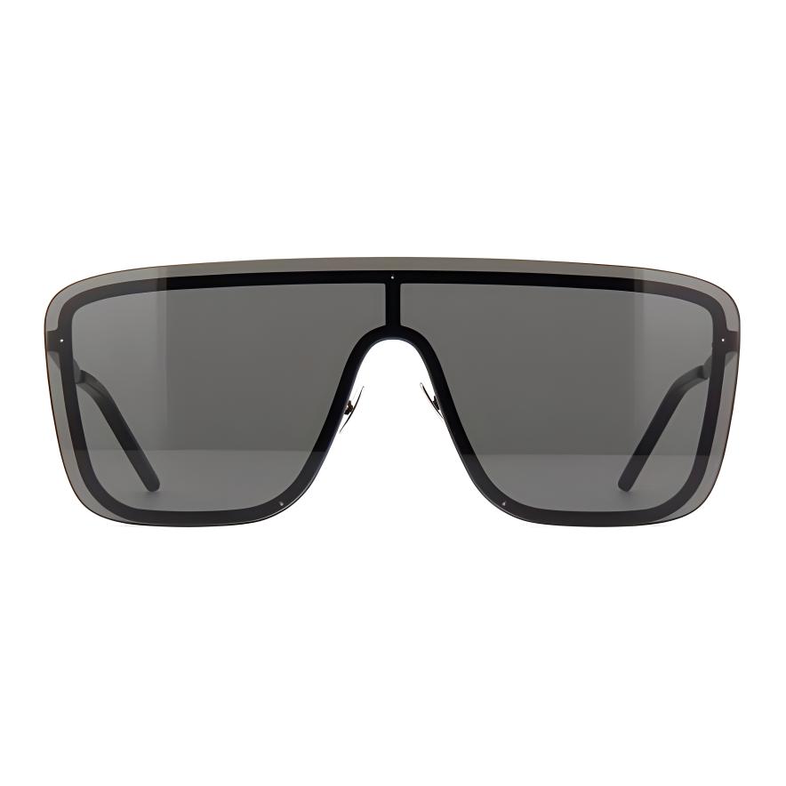 Saint Laurent Nadměrné sklo Ochrana proti UV Zvláštní tvar Sluneční brýle Unisex sluneční brýle Černé SL364-MASK-002