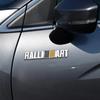 3D Metal RALLlART Front Grille Badge Emblem Car Body Trunk Decoration Sticker For  Lancer Outlander Ralliart Eclipse