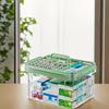 Plastic Medicine Storage Box Double Layers Multifunctional Storage Box Emergency Box  Household
