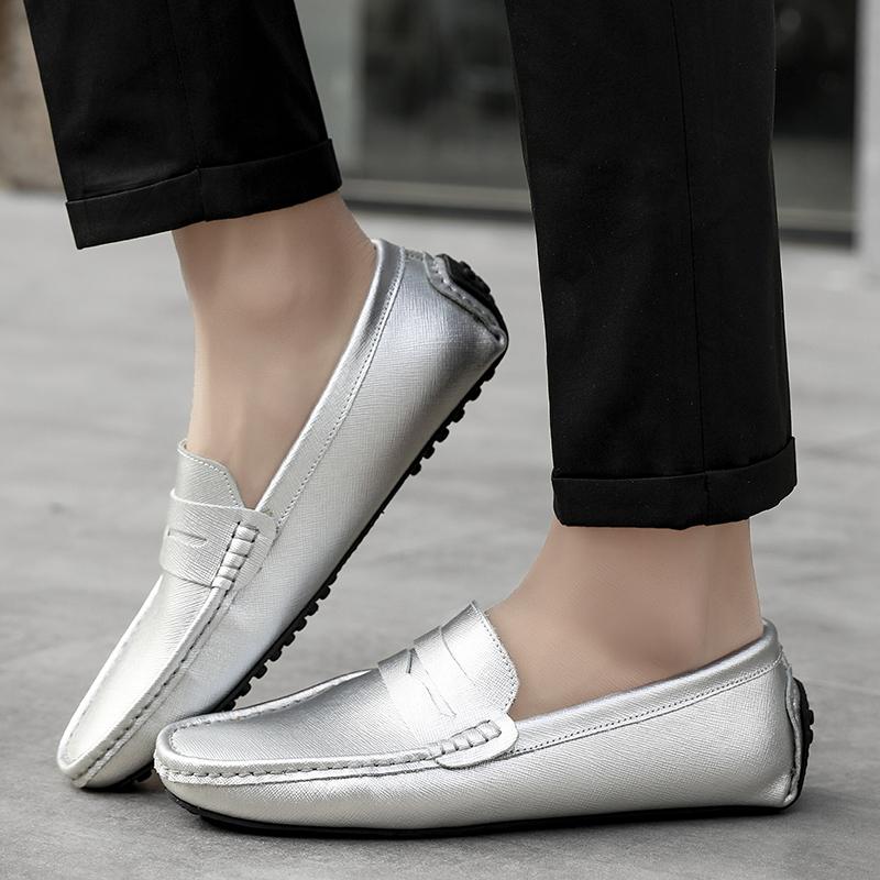 Mocassini di Lusso da Uomo Plus Taglia Grande 38~49 Penny Loafers Uomo Scarpe Casual Pelle Casual Slip On Ballerine Uomo Scarpe da Guida