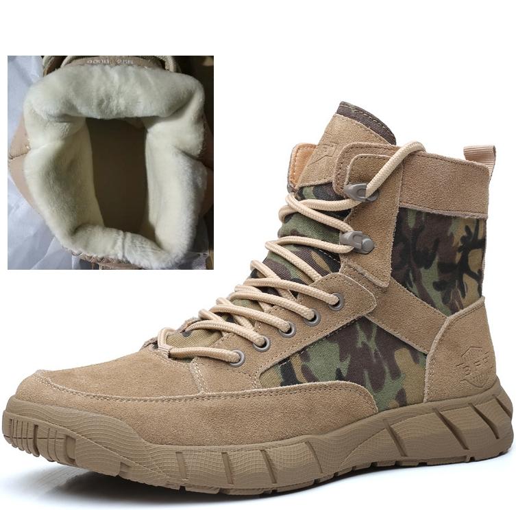 Real Leather Cowhide Men's Boots British Style Versatile High Top Shoes Short Boots Men's Desert Boots Tooling Shoes Outdoor