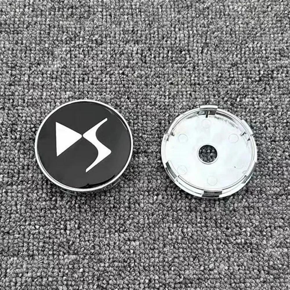 4pcs 60MM Clips 56MM DS Logo Emblem Badge Car Wheel Center Caps Wheel Hub Cap Rim Hubcaps Dust Cover Replacement Car Accessories