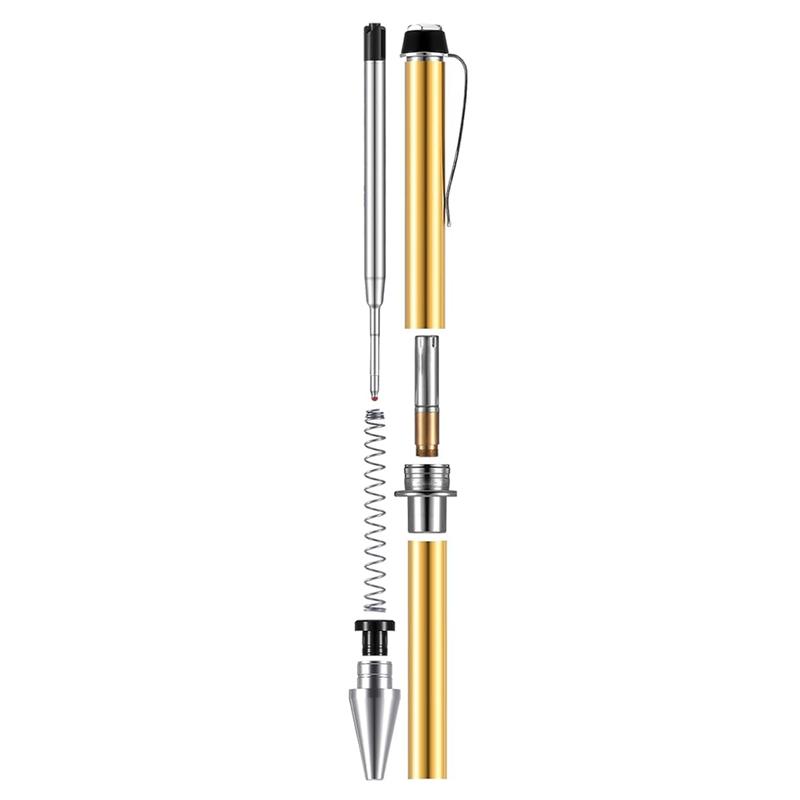 SHGO-6 Pieces Wood Turning Pen Set With Refills Rotating Pen Kit For Wood Turning Bulk Lathe Turning Supplies For Pen Making