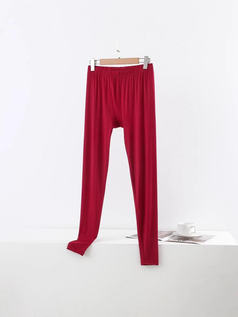 Damen Modal Leggings mit hohem Bund: Frühling/Herbst Dünner Stil, Große Größen, Warme Unterhose