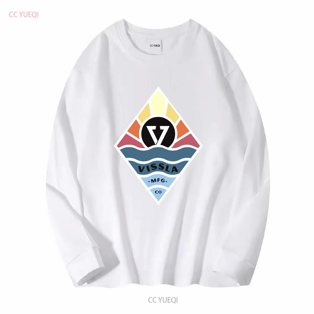 VISSLA Black 2 Sided Logo T Shirt A Grade Mens Size Large vintage Washed Stretched fashion streetwear Comfortable Unisex