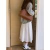 New Winter Big Size Soft Leather Women Large Retro Bowling Bags Commute Handbags High Quality Simple Shoulder Bag Brown