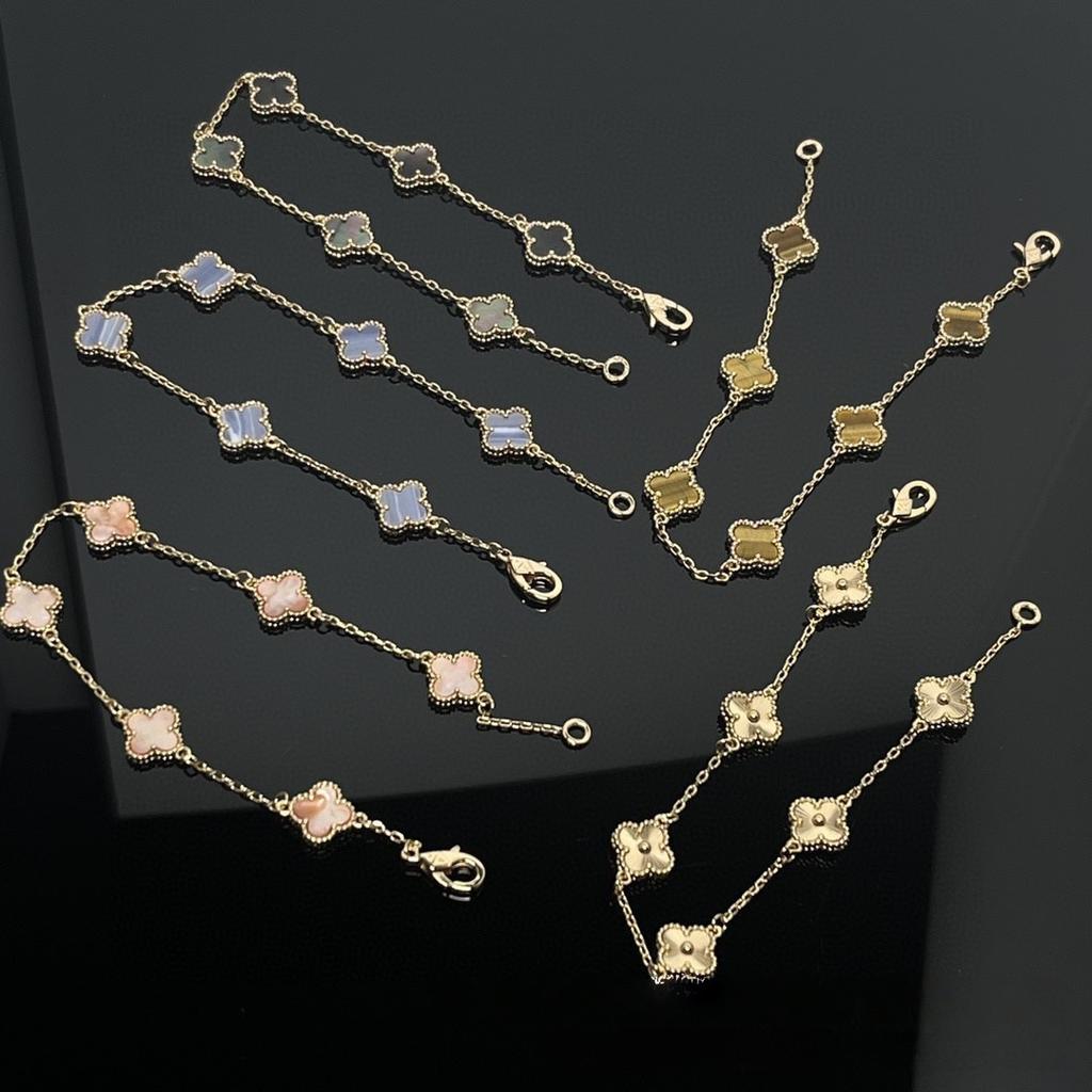 Four-leaf Clover Mini Six-flower Bracelet Classy Luxury Women's Bracelet