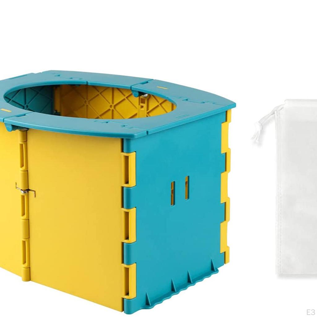 Camping Toilet, Bucket Toilet Portable Folding for Outdoor Trip