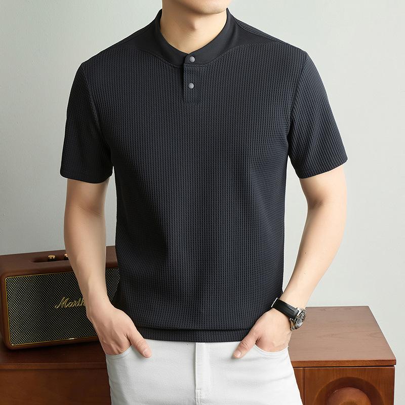 Summer Men s Short Sleeve T-Shirt Wind Casual Fashion Middle-Aged & Young T-Shirt M