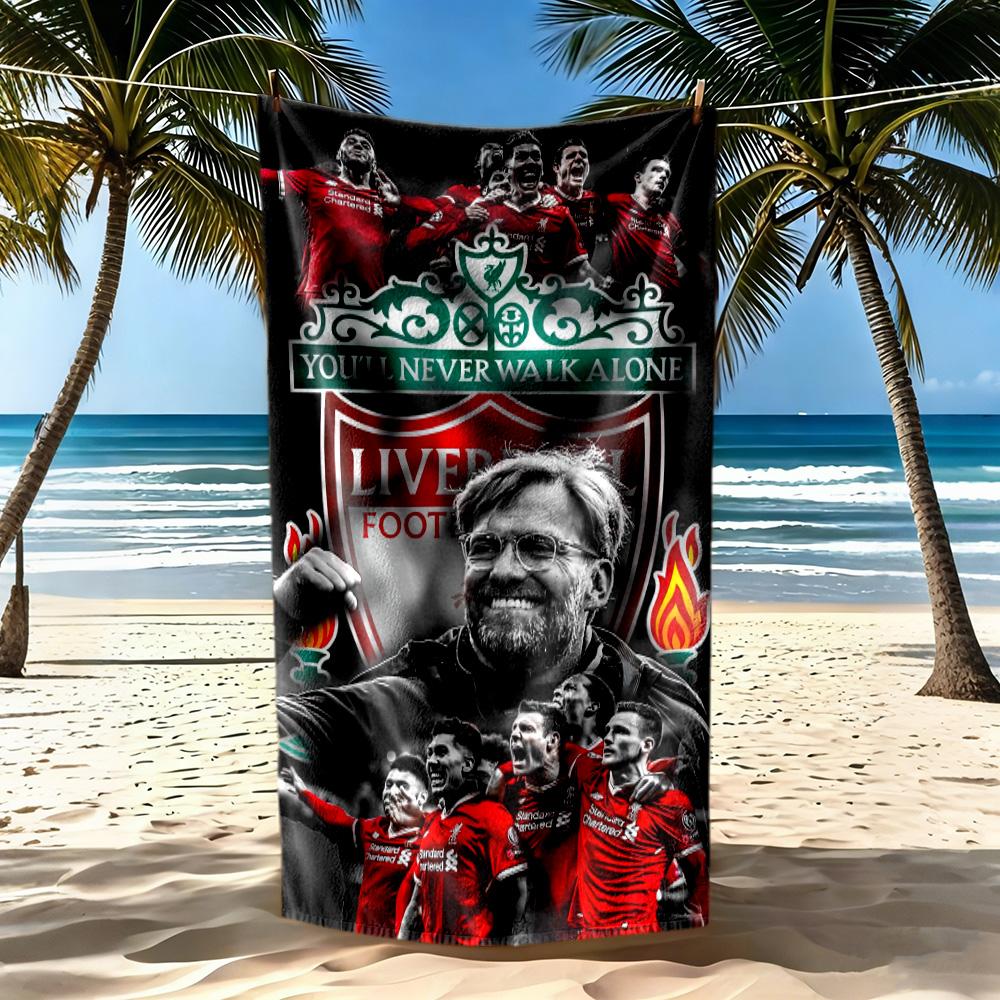 Liverpool Football Club Beach Towel Quickdry Soft Microfiber Comfortable Lightweight