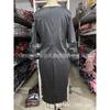 Plus Size Spleiß Digitaldruck Langarmkleid Für Damen